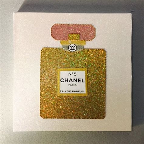 chanel no 5 glitter print|Chanel No 5 Print .